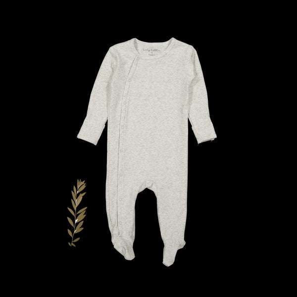 the-snap-romper-oatmeal Lovely Littles - Sophia's StyleFront Snap Romper-1